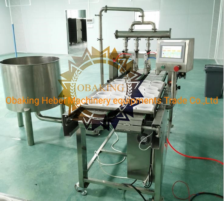 CE China OEM Commercial Laryer Cake Production Line with High Speed Egg Cracking Machine