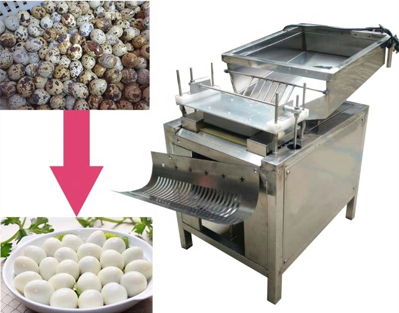 High Quality Boiled Quail Egg Breaking Peeling Quail Egg Shell Removing Machine