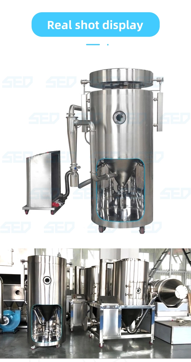 Industrial High Speed Rotary Atomizer Liquid Milk Whey Egg Powder LPG Centrifugal Spray Dryer Drying Machine