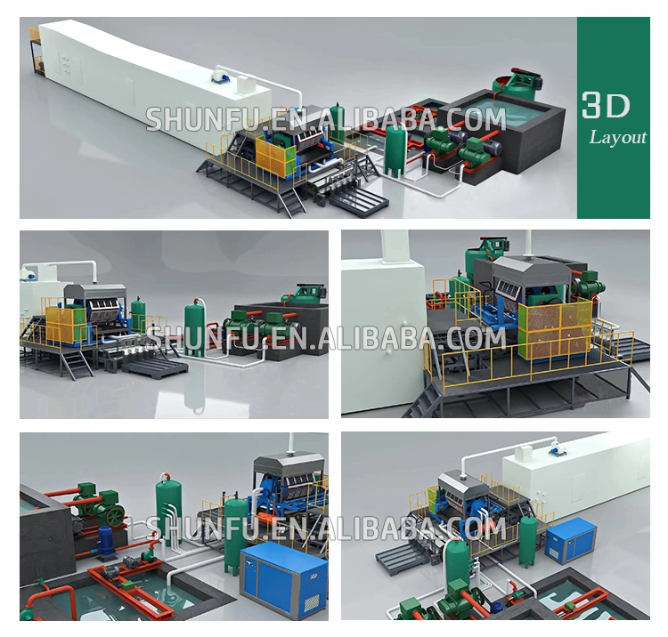 30 Trays Paper Egg Plate Machine for Chicken Farm