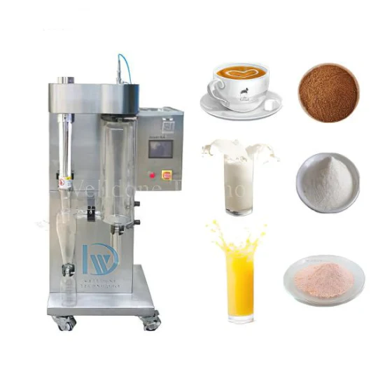 CE Lab Mini Spray Drying Machine Industrial Coffee Milk Egg Powder Making Machine
