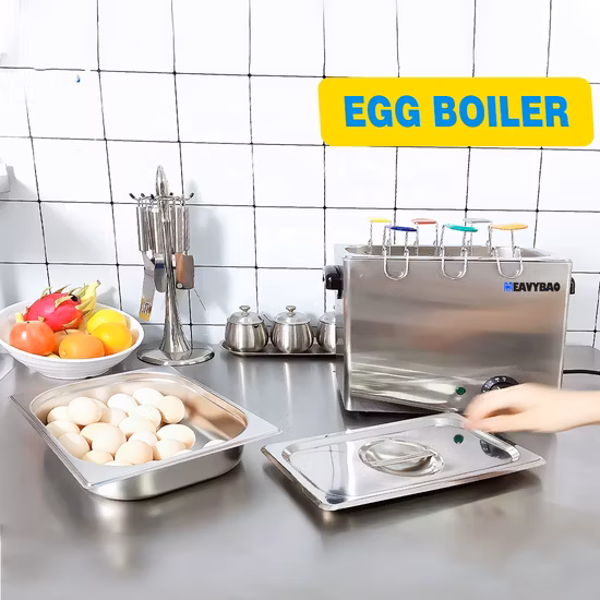 Stainless Steel Electric Egg Boiler and Cooker Machine for 8 Eggs
