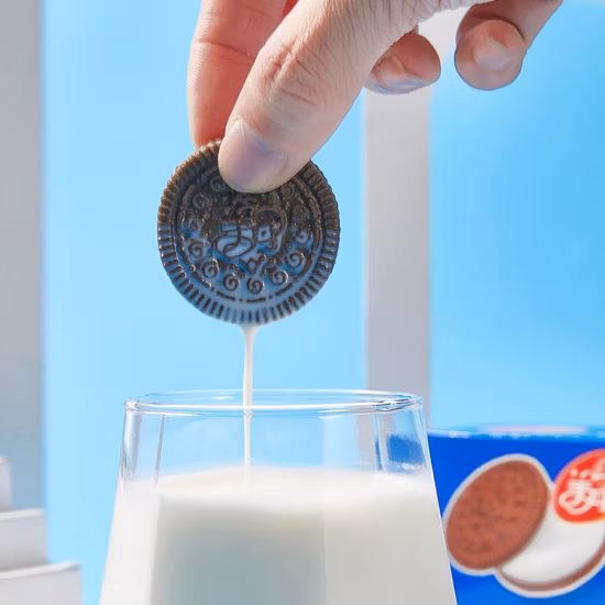 Bulk Weighing Small Snack Sandwich Cookies Milk Flaovr Sandwich Biscuit